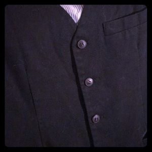 Vest two tone navy blue and grey back